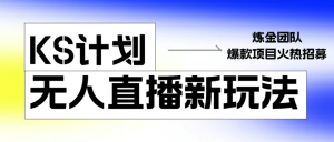【松创】KS无人直播25年最新玩法，只需一部手机，轻松月入1万+-松创团队
